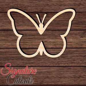 Butterfly Outline 001 Shape Cutout in Wood Craft Shapes & Bases Signature Cutouts