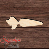 Carrot 003 Shape Cutout in Wood, Acrylic or Acrylic Mirror - Signature Cutouts