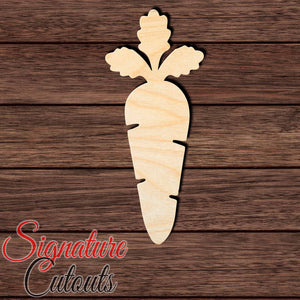 Carrot 004 Shape Cutout in Wood, Acrylic or Acrylic Mirror - Signature Cutouts