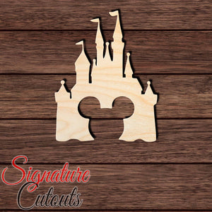 Castle 011 Shape Cutout in Wood, Acrylic or Acrylic Mirror - Signature Cutouts