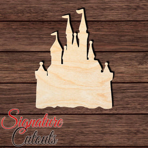 Castle 012 Shape Cutout in Wood, Acrylic or Acrylic Mirror - Signature Cutouts