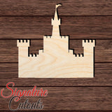 Castle 005 Shape Cutout in Wood, Acrylic or Acrylic Mirror - Signature Cutouts