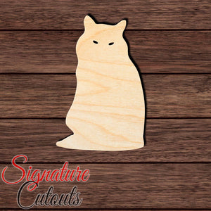 Cat 020 Shape Cutout in Wood, Acrylic or Acrylic Mirror Craft Shapes & Bases Signature Cutouts
