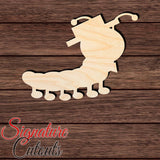 Caterpillar 001 Shape Cutout