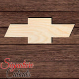 Chevy Emblem Unfinished Shape Cutout