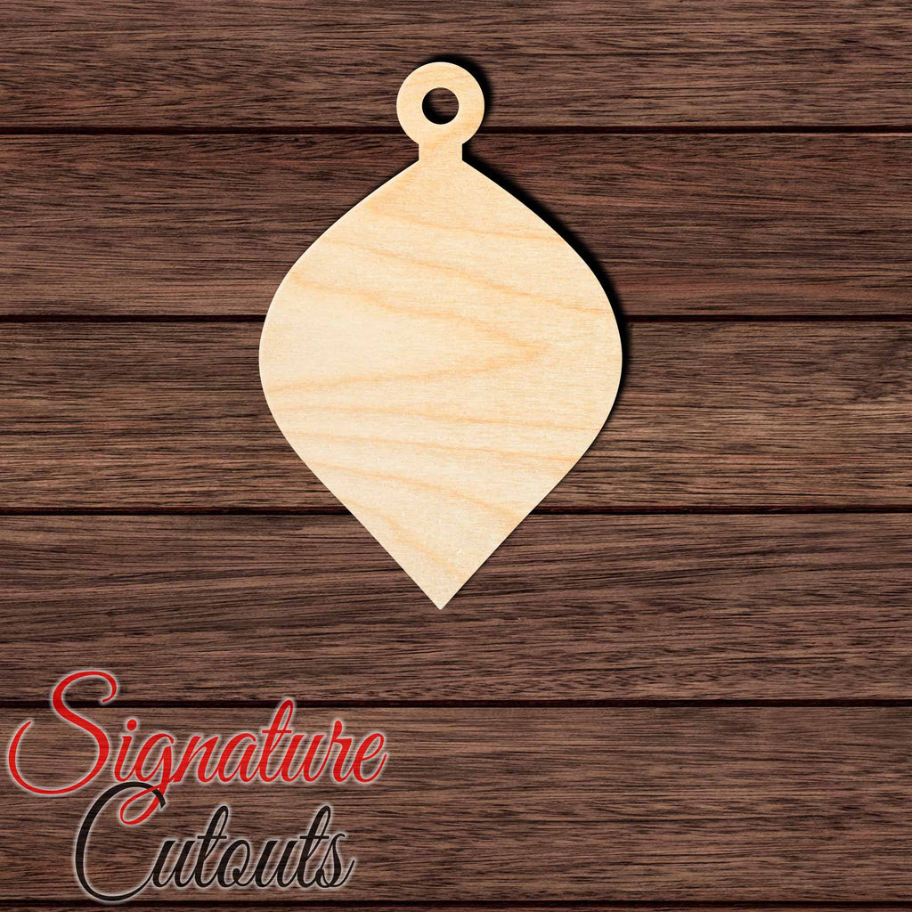 Christmas Ornament 001 Shape Cutout in Wood, Acrylic or Acrylic Mirror Craft Shapes & Bases Signature Cutouts