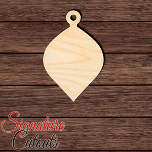 Christmas Ornament 001 Shape Cutout in Wood, Acrylic or Acrylic Mirror Craft Shapes & Bases Signature Cutouts