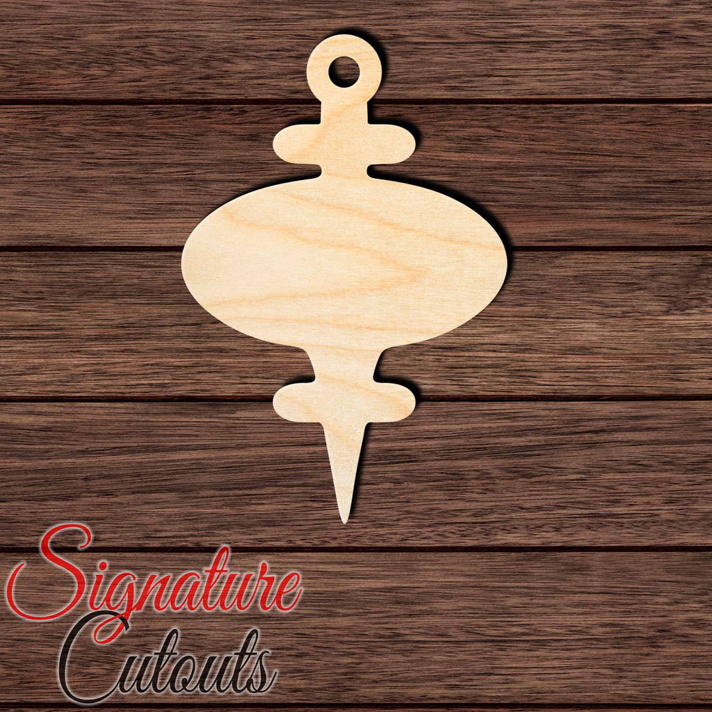Christmas Ornament 003 Shape Cutout in Wood, Acrylic or Acrylic Mirror Craft Shapes & Bases Signature Cutouts