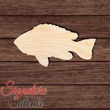 Cichlid 001 Shape Cutout in Wood, Acrylic or Acrylic Mirror - Signature Cutouts