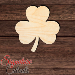 Clover 002 Shape Cutout in Wood, Acrylic or Acrylic Mirror Craft Shapes & Bases Signature Cutouts