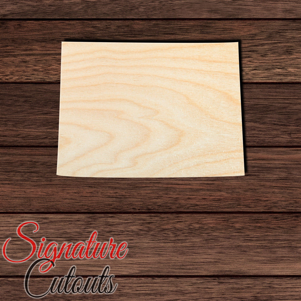 Colorado State Shape Cutout in Wood, Acrylic or Acrylic Mirror - Signature Cutouts