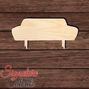 Couch 001 Shape Cutout in Wood, Acrylic or Acrylic Mirror - Signature Cutouts