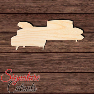 Couch 002 Shape Cutout in Wood, Acrylic or Acrylic Mirror - Signature Cutouts
