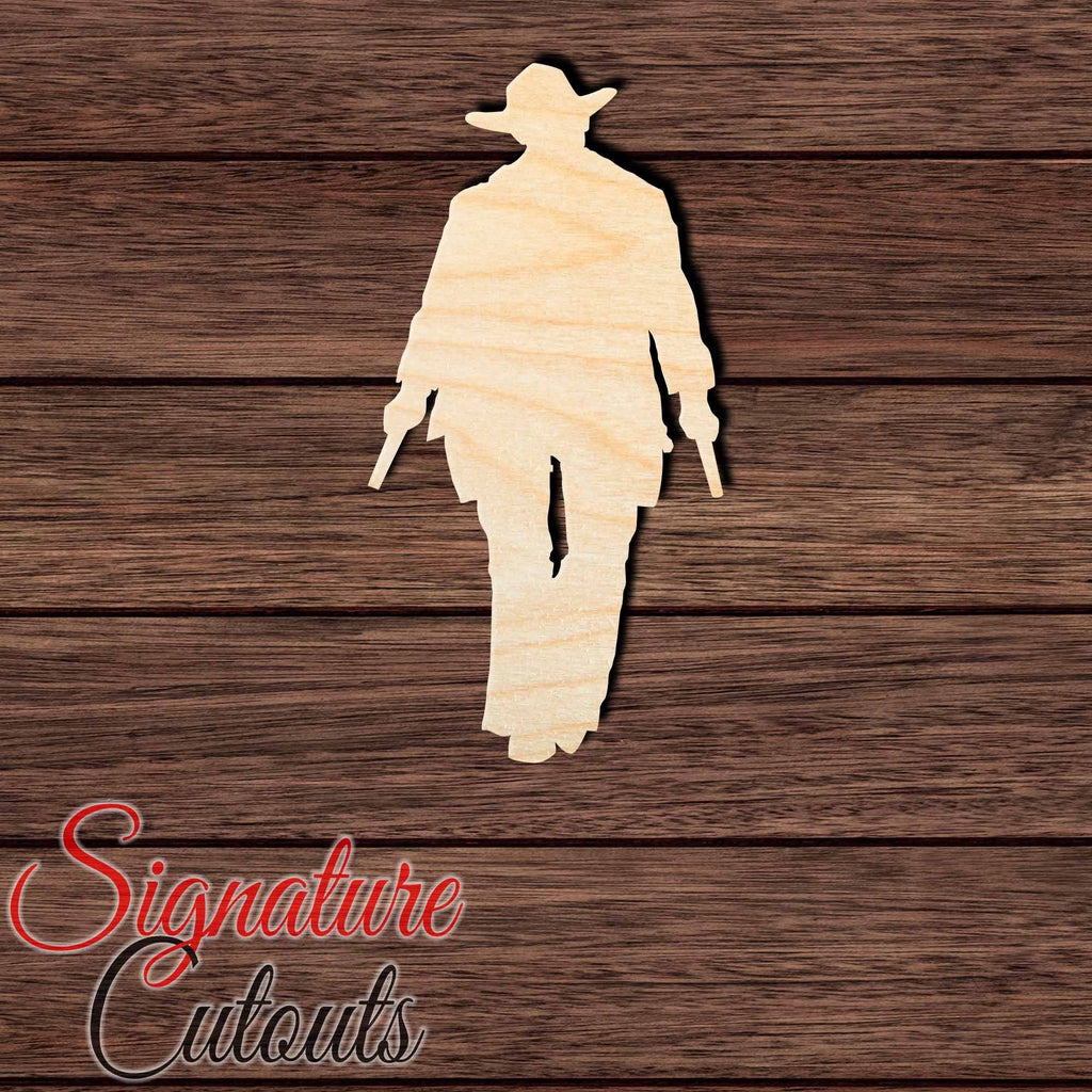 Cowboy 002 Shape Cutout in Wood, Acrylic or Acrylic Mirror - Signature Cutouts