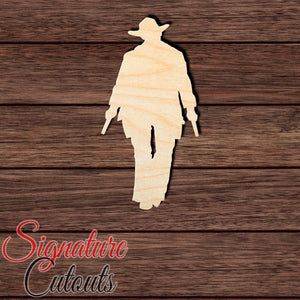 Cowboy 002 Shape Cutout in Wood, Acrylic or Acrylic Mirror - Signature Cutouts
