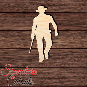 Cowboy 003 Shape Cutout in Wood, Acrylic or Acrylic Mirror - Signature Cutouts