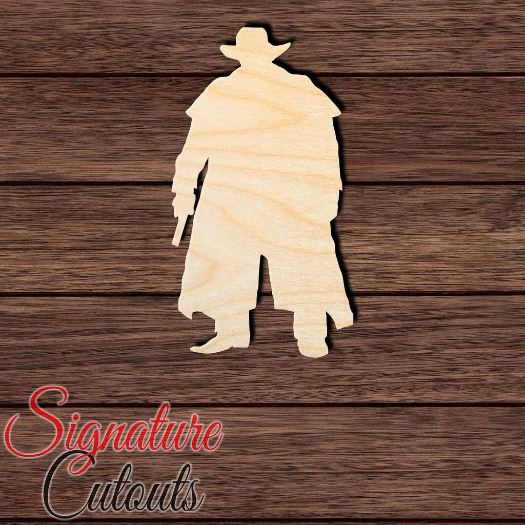 Cowboy 006 Shape Cutout in Wood, Acrylic or Acrylic Mirror - Signature Cutouts