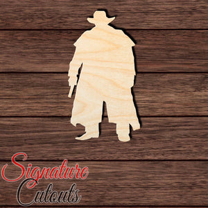 Cowboy 006 Shape Cutout in Wood, Acrylic or Acrylic Mirror - Signature Cutouts