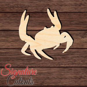 Crab 005 Shape Cutout in Wood, Acrylic or Acrylic Mirror - Signature Cutouts