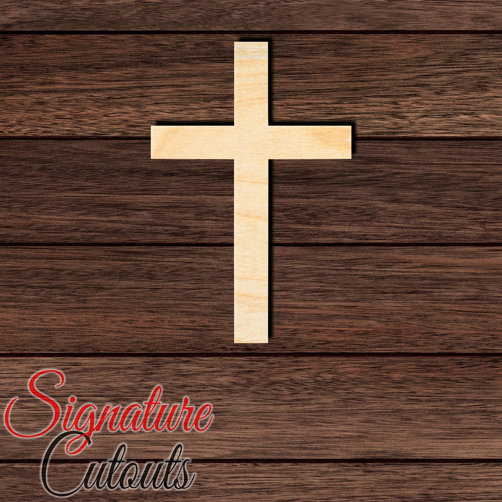 Cross 004 Shape Cutout in Wood, Acrylic or Acrylic Mirror - Signature Cutouts