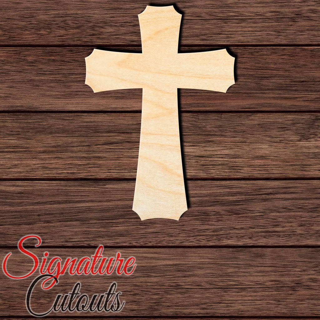 Cross 008 Shape Cutout in Wood, Acrylic or Acrylic Mirror - Signature Cutouts