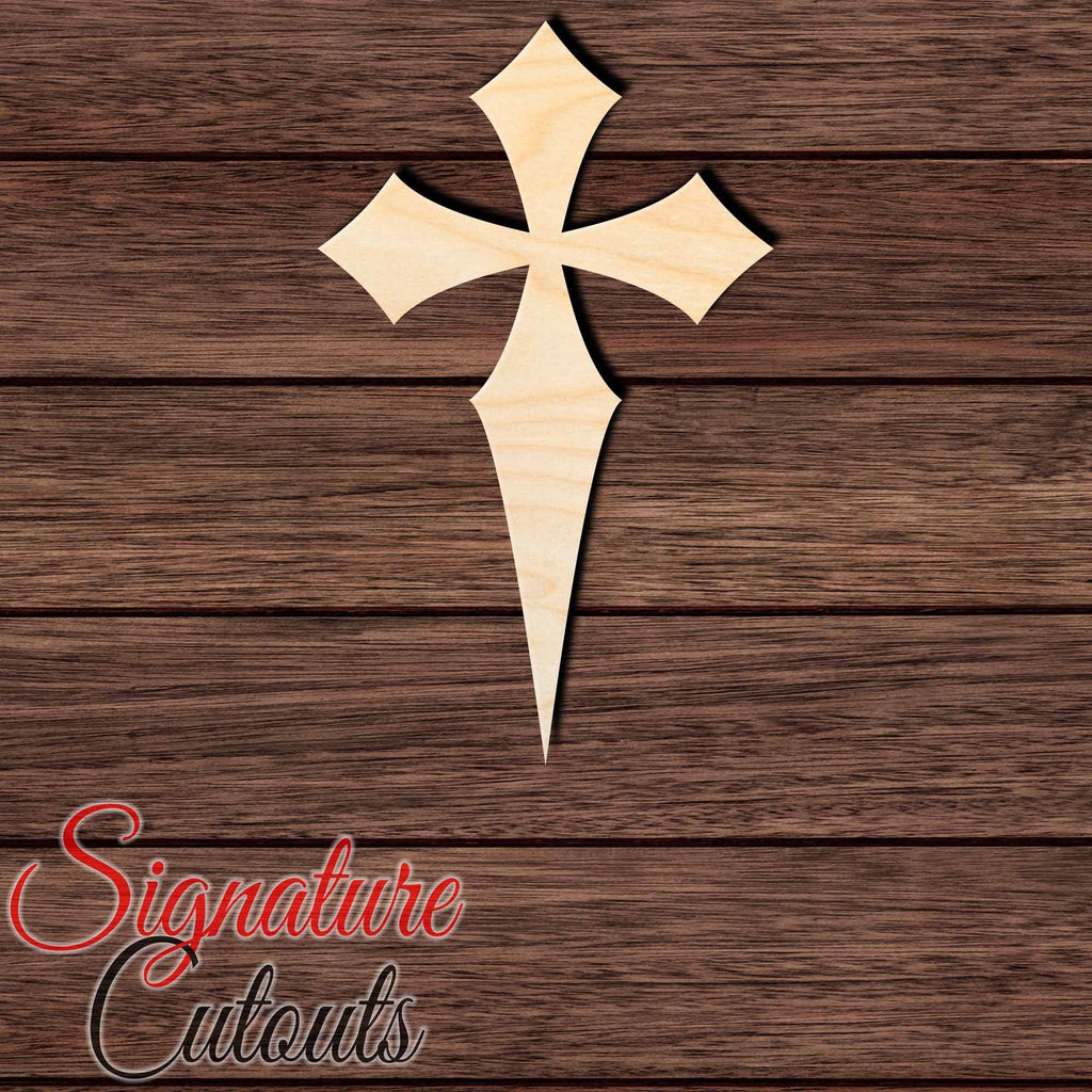 Cross 010 Shape Cutout in Wood, Acrylic or Acrylic Mirror - Signature Cutouts