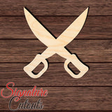 Crossed Swords 001 Shape Cutout