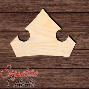 Crown 007 Shape Cutout in Wood, Acrylic or Acrylic Mirror - Signature Cutouts