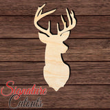 Deer Head 002 Shape Cutout
