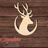 Deer Head 004 Shape Cutout