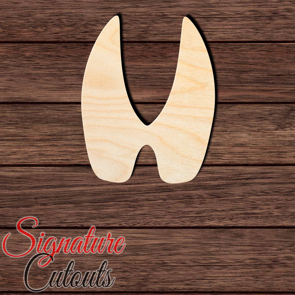 Deer Track Shape Cutout in Wood, Acrylic or Acrylic Mirror Craft Shapes & Bases Signature Cutouts