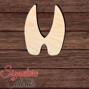Deer Track Shape Cutout in Wood, Acrylic or Acrylic Mirror Craft Shapes & Bases Signature Cutouts