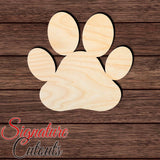 Dog Paw Print 001 Shape Cutout