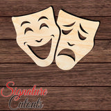 Drama Masks 001 Shape Cutout