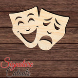 Drama Masks 002 Shape Cutout