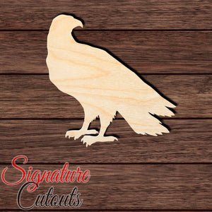 Eagle 009 Shape Cutout in Wood, Acrylic or Acrylic Mirror Craft Shapes & Bases Signature Cutouts