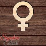 Female Gender Symbol 001 Shape Cutout in Wood, Acrylic or Acrylic Mirror - Signature Cutouts