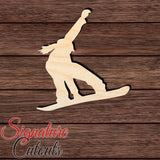 Female Snowboarder 003 Shape Cutout