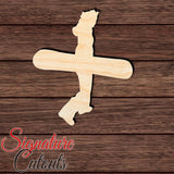 Female Snowboarder 004 Shape Cutout