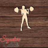Female Weightlifter 002 Shape Cutout