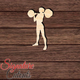 Female Weightlifter 006 Shape Cutout