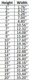 Fence 001 Shape Cutout - Measured by Height / per piece - Signature Cutouts