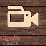 Film Camera 001 Shape Cutout in Wood, Acrylic or Acrylic Mirror - Signature Cutouts