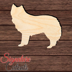 Finnish Lapphund 002 Shape Cutout in Wood, Acrylic or Acrylic Mirror Craft Shapes & Bases Signature Cutouts