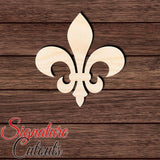 Fleur De Lis 002 Shape Cutout in Wood, Acrylic or Acrylic Mirror - Signature Cutouts