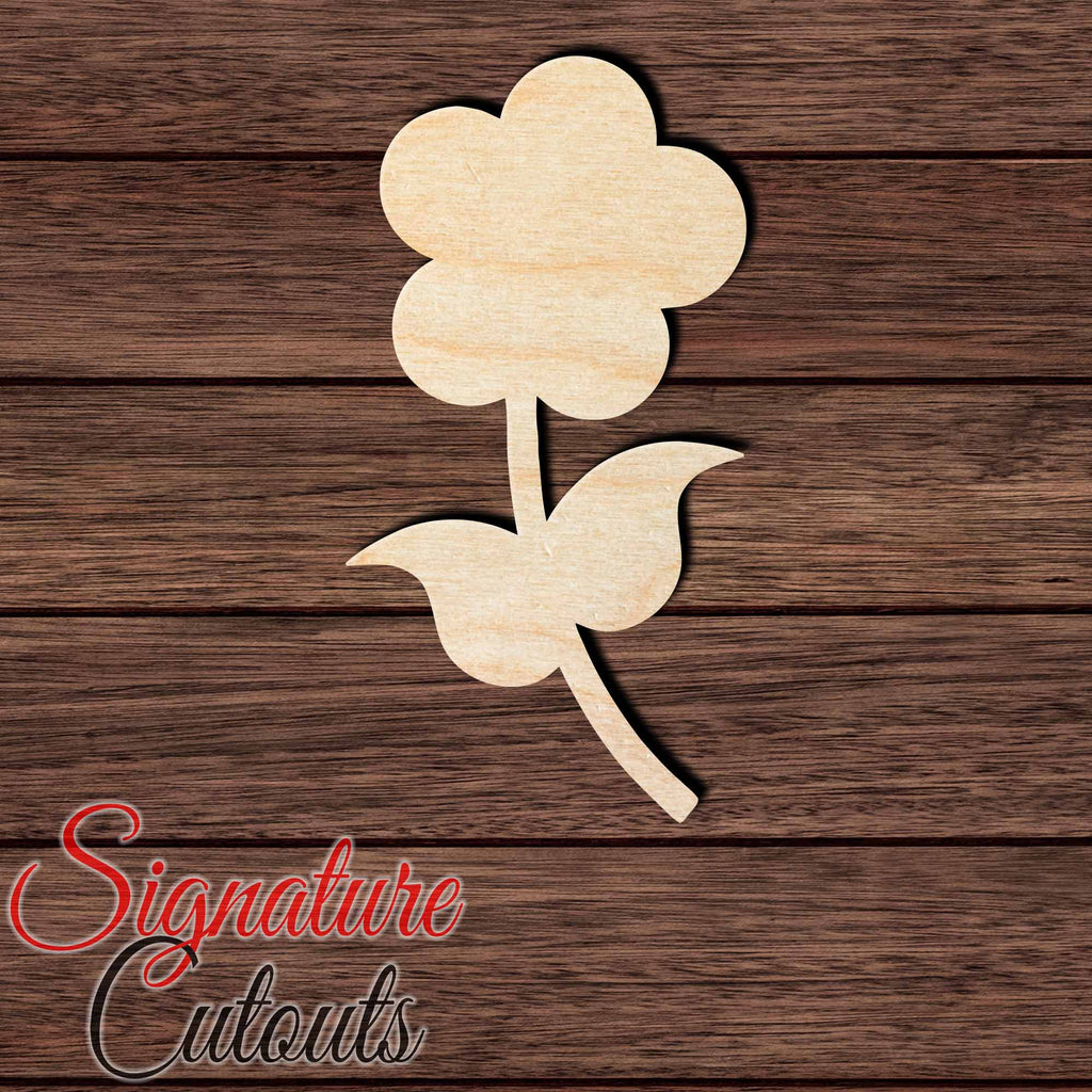 Flower 007 Shape Cutout in Wood, Acrylic or Acrylic Mirror - Signature Cutouts
