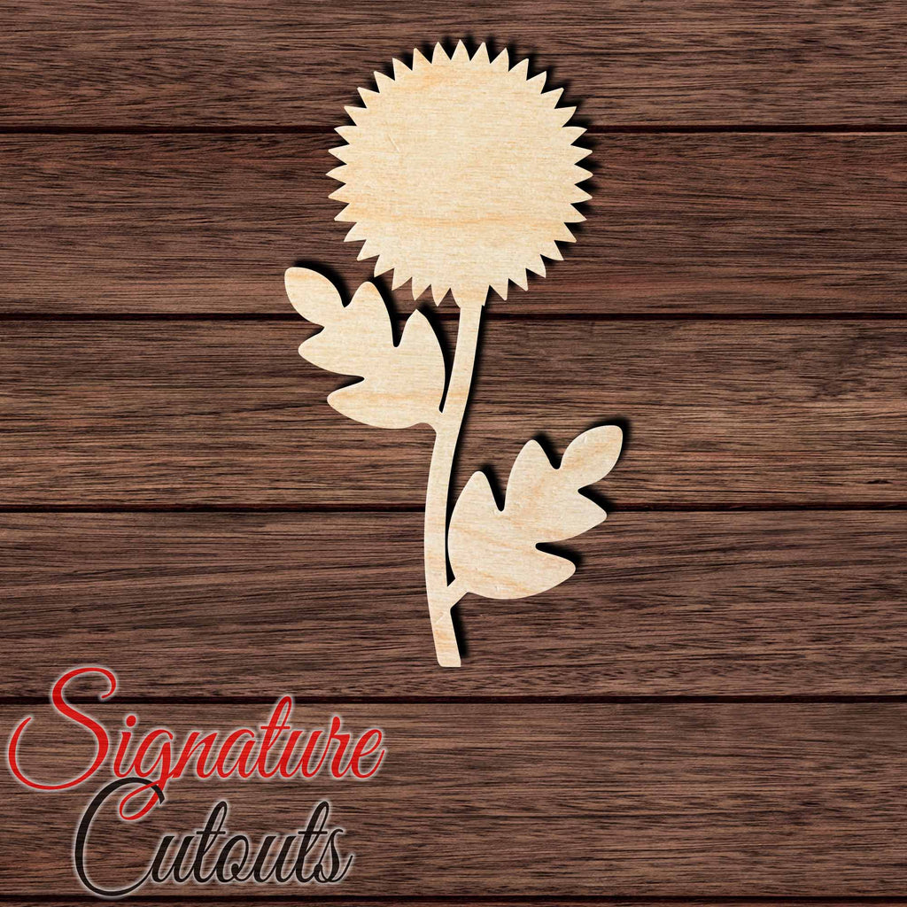 Flower 008 Shape Cutout in Wood, Acrylic or Acrylic Mirror - Signature Cutouts