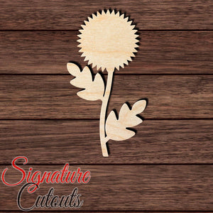 Flower 008 Shape Cutout in Wood, Acrylic or Acrylic Mirror - Signature Cutouts