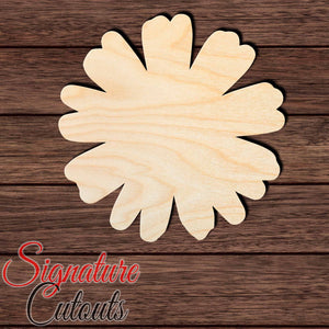 Flower 011 - Blossom Shape Cutout in Wood, Acrylic or Acrylic Mirror - Signature Cutouts