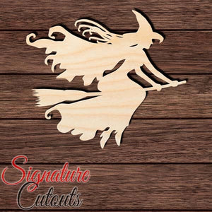 Flying Witch 004 Shape Cutout in Wood Craft Shapes & Bases Signature Cutouts